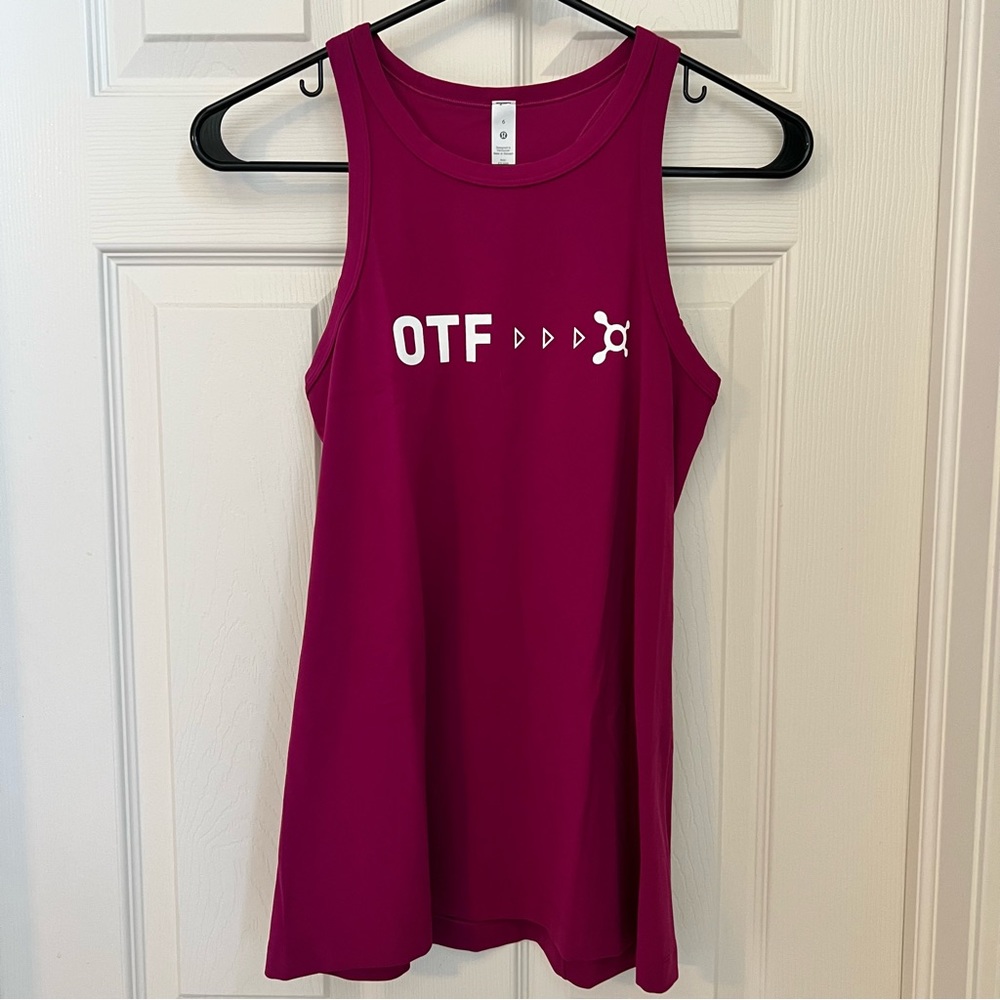 Lululemon orangetheory align tank top raspberry size 6 NWT